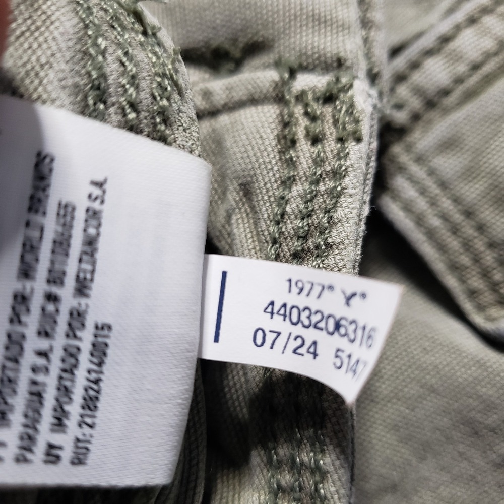 American Eagle Outfitters Women Pants 6 LONG Green Cargo Classic Bootcut - Picture 12 of 13
